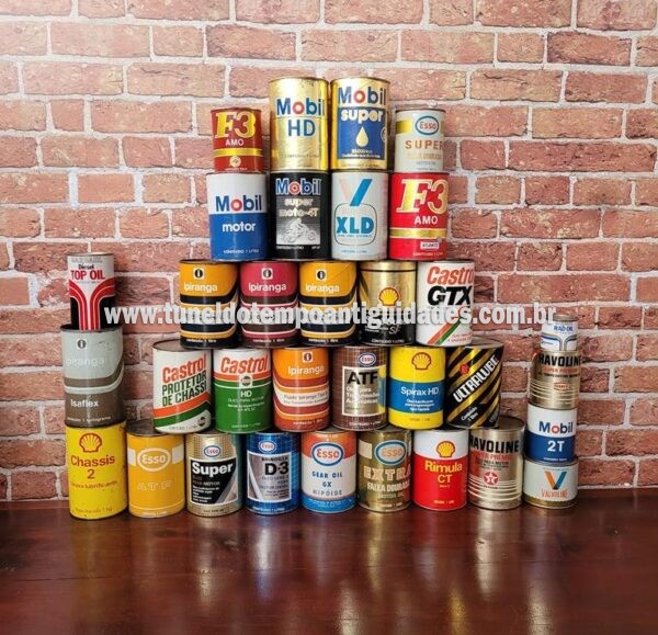 Latas de Óleo Antigas
