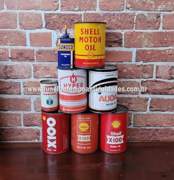 Latas de Óleo Antigas