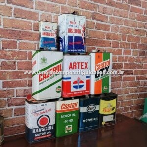 Latas de Óleo Antigas