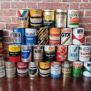 Latas de Óleo Antigas