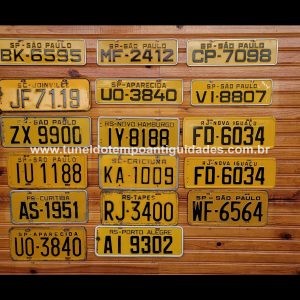 Placas Amarelas Antigas